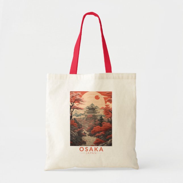 Tote Bag Osaka Japan Travel Art Vintage (Devant)