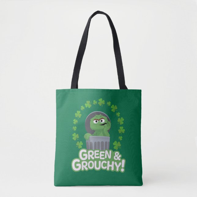 Tote Bag Oscar | Green & Grouchy ! (Devant)