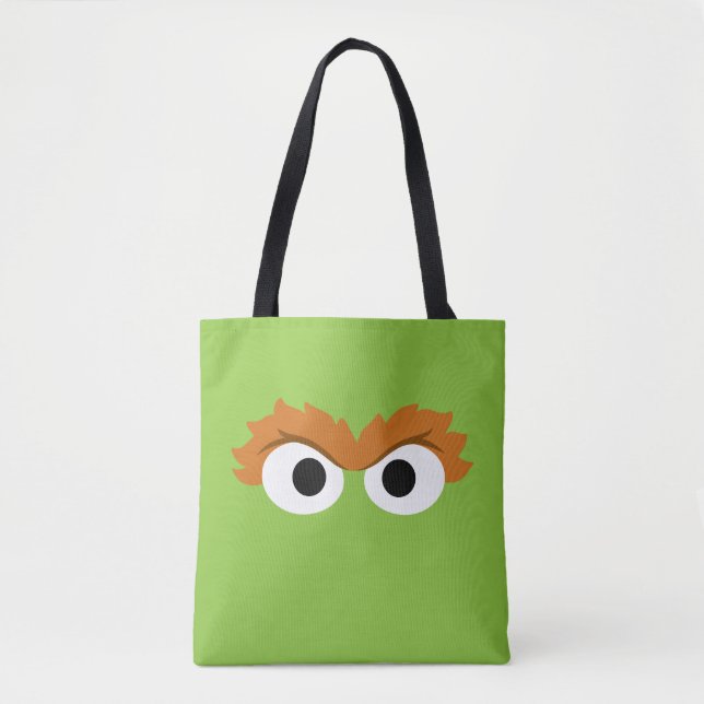 Tote Bag Oscar the Grouch Big Face (Devant)