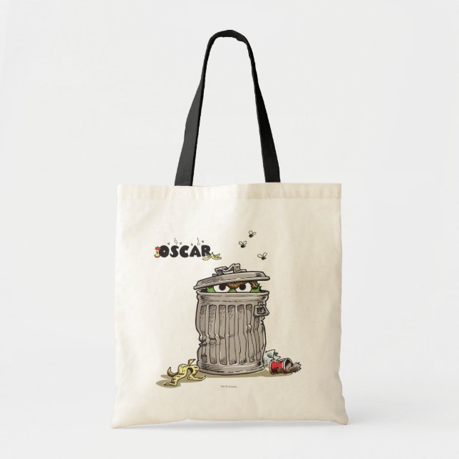 Tote Bag Oscar vintage dans la poubelle (Devant)