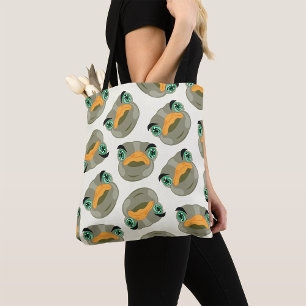Tote Bag Ostrich Bird Motif