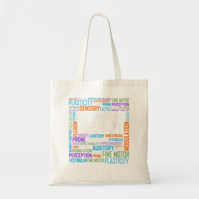 Tote Bag OT ergothérapeute Mois de thérapie cadeau (Devant)