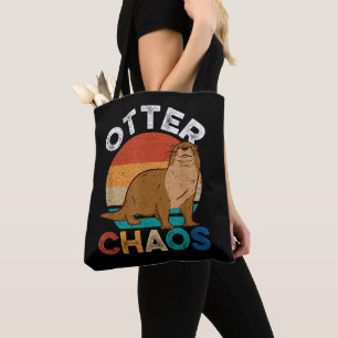 Tote Bag Otter Chaos Hommes Femmes Mignonne Otter Lover Ani