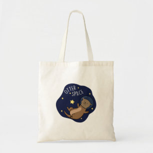 Tote Bag Otter Space Funny Astronaut Otter Pun