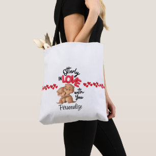 Tote Bag Otterly in Love with You ! - Bonne Saint Valentin