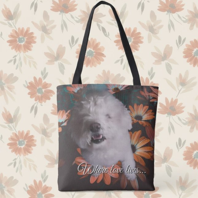 Tote Bag Où l'amour vit  (Créateur téléchargé)