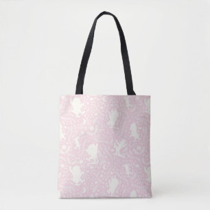 Tote Bag Où sont les choses sauvages motif floral rose