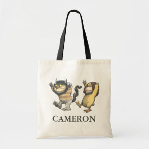 Tote Bag Où sont les monstres Ajoutez votre nom
