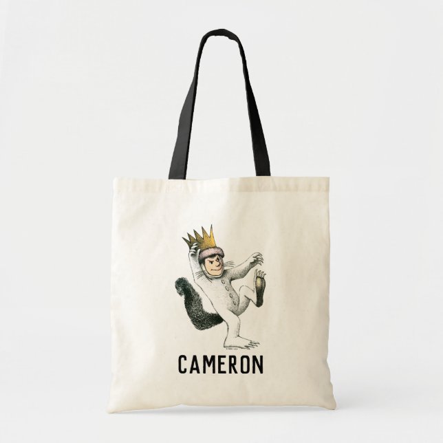 Tote Bag Où sont les monstres ? | Max | Ajoutez votre nom (Devant)