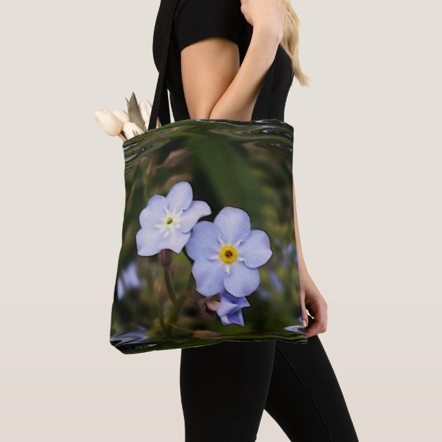 Tote Bag Oublie-moi pas les fleurs (De près)