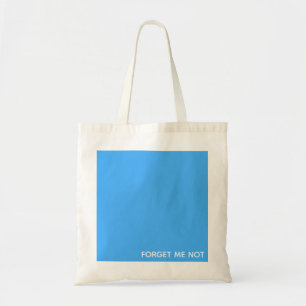Tote Bag Oubliez-moi le nom de la couleur bleue