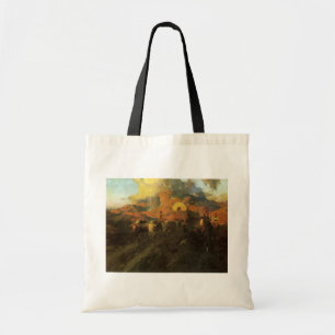 Tote Bag Ouest américain vintage, piste Overland par Johnso