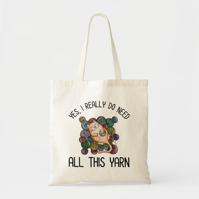 Tote Bag Oui, J'Ai Vraiment Besoin De Tout Ce Fil (Devant)