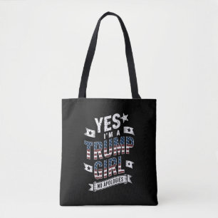 Tote Bag Oui, je suis une fille Trump, sans excuses Électio