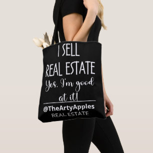 Tote Bag oui je vends de l'immobilier oui je suis bon
