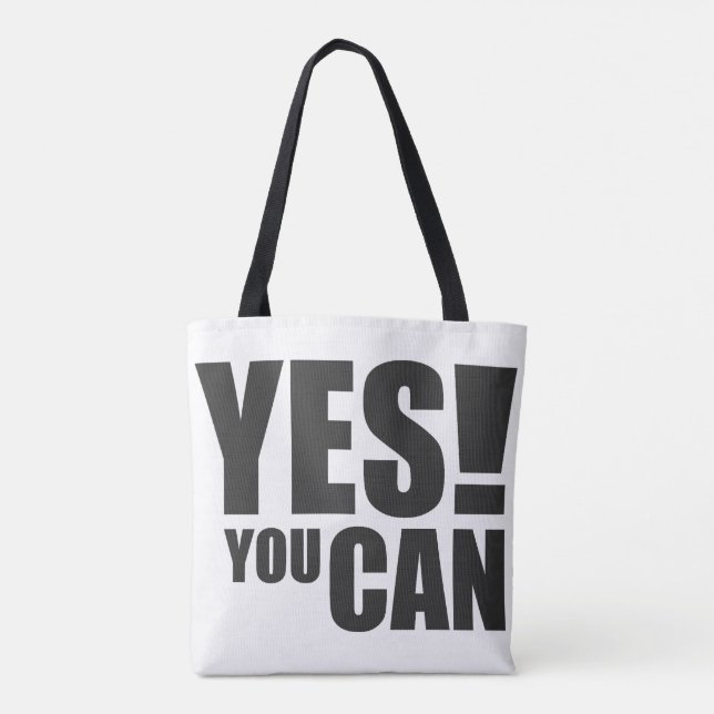 Tote Bag OUI VOUS POUVEZ - Conception de devis motivationne (Dos)