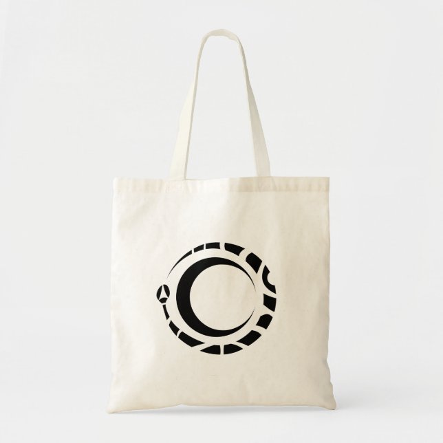 Tote Bag ouroboros et lune Alchimie Pagan Wicca (Devant)