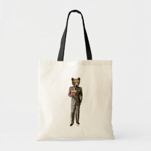 Tote Bag Ours avec Cocktail