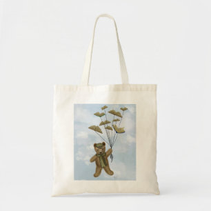 Tote Bag Ours avec les papillons 2 de livre