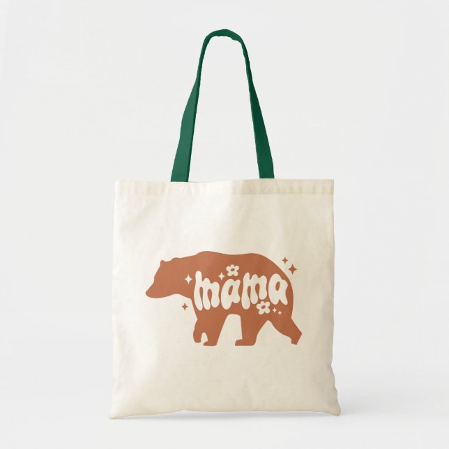 Tote Bag Ours Brown illustré par Mama (Devant)