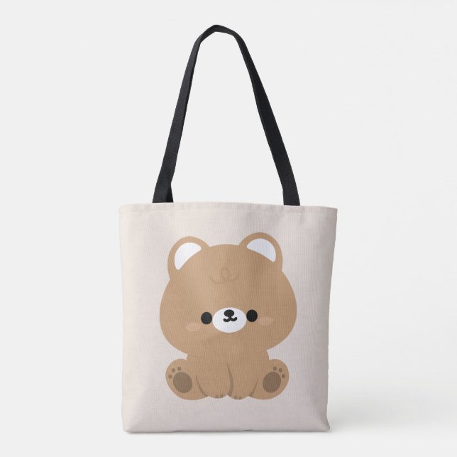 Tote Bag Ours Brown mignon (Dos)