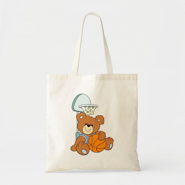 Tote Bag Ours de nounours de basket-ball (Devant)