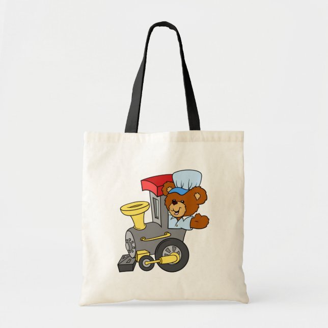 Tote Bag Ours de nounours de train de Choo Choo (Devant)
