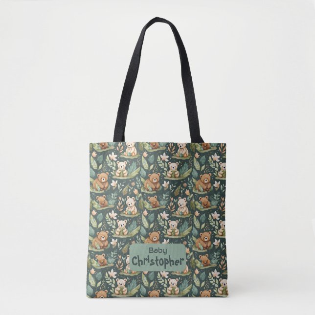 Tote Bag Ours des bois (Devant)