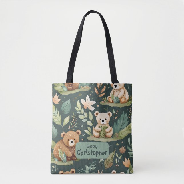 Tote Bag Ours des bois (Devant)