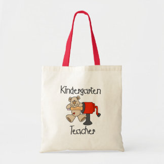 Tote Bag Ours et institutrice gardienne d'affûteuse