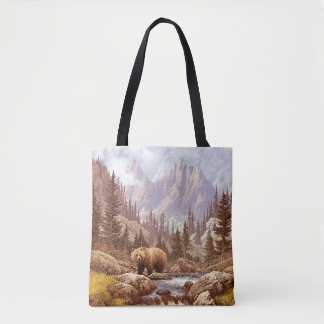 Tote Bag Ours grizzli dans les Rocheuses / AF-006bear, g (Devant)