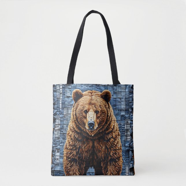Tote Bag Ours grizzly (Devant)