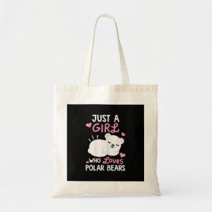 Tote Bag Ours Lover Juste Une Fille Qui Aime L'Ours Polair