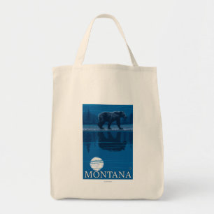 Tote Bag Ours marchant dans le Vintage voyage de clair de
