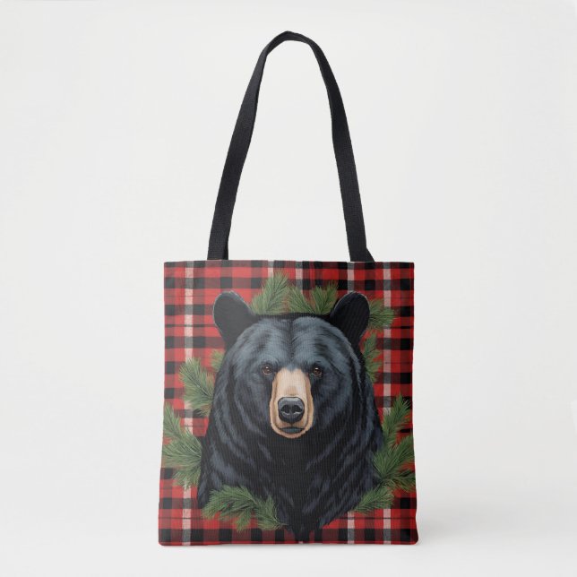 Tote Bag Ours noir du Nord Majestic (Devant)