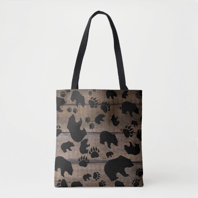 Tote Bag Ours Noir - Patrouilles Ours Noir (Devant)