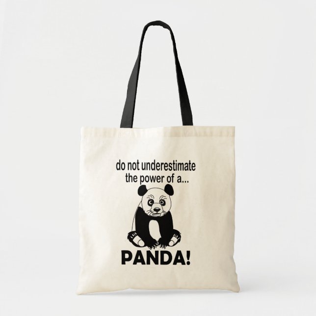 Tote Bag Ours Panda Drôle Mignon Panda (Devant)