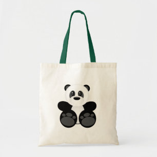 Tote Bag Ours panda en bambou