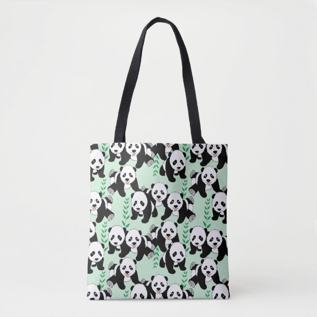 Tote Bag Ours panda graphiques (Devant)
