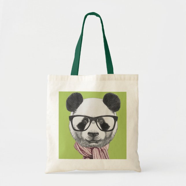 Tote Bag Ours panda prêt d'hiver (Devant)