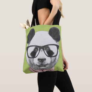 Tote Bag Ours panda prêt d'hiver