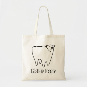 Tote Bag Ours polaire de dent d'ours molaire
