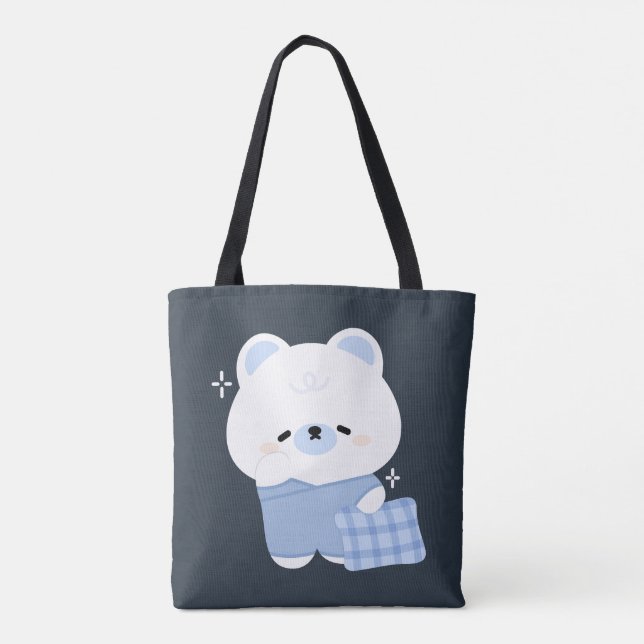 Tote Bag Ours polaire mignon (Dos)