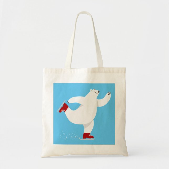 Tote Bag Ours polaire sur glace (Devant)