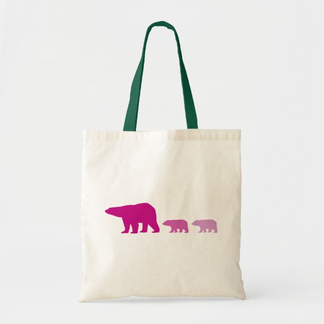 Tote Bag Ours pourpre (Devant)