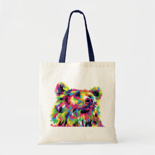 Tote Bag Ours Spirit Animal Pop Art