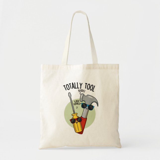 Tote Bag Outil Totalement amusant Handyman Pun (Devant)