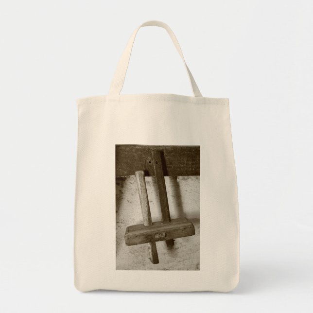 Tote Bag Outil vintage de travail du bois (Devant)