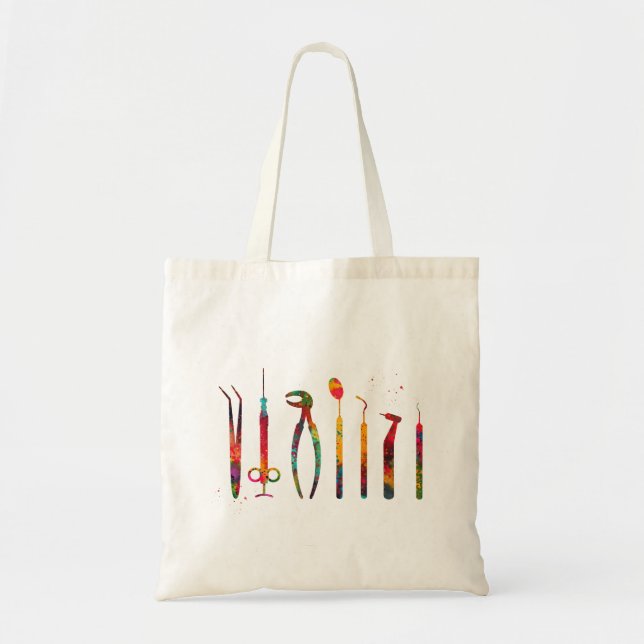 Tote Bag Outils de dentiste (Devant)