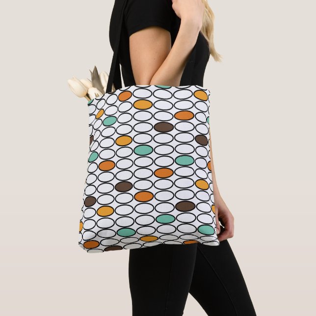 Tote Bag Ovals des années 1970 (De près)